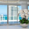 Avenue Bowl with White Phalaenopsis Orchids