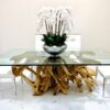 Avenue Bowl with White Phalaenopsis Orchids